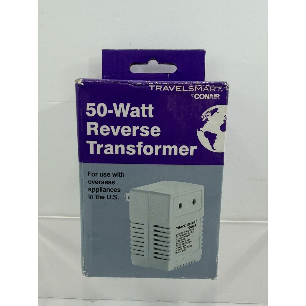 TravelSmart by Conair 50-Watt Reverse Transformer FR23TA Step-Up Converter 220V